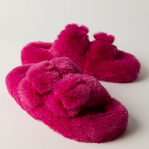 Free people movie night furry slides - Picture 1 of 11